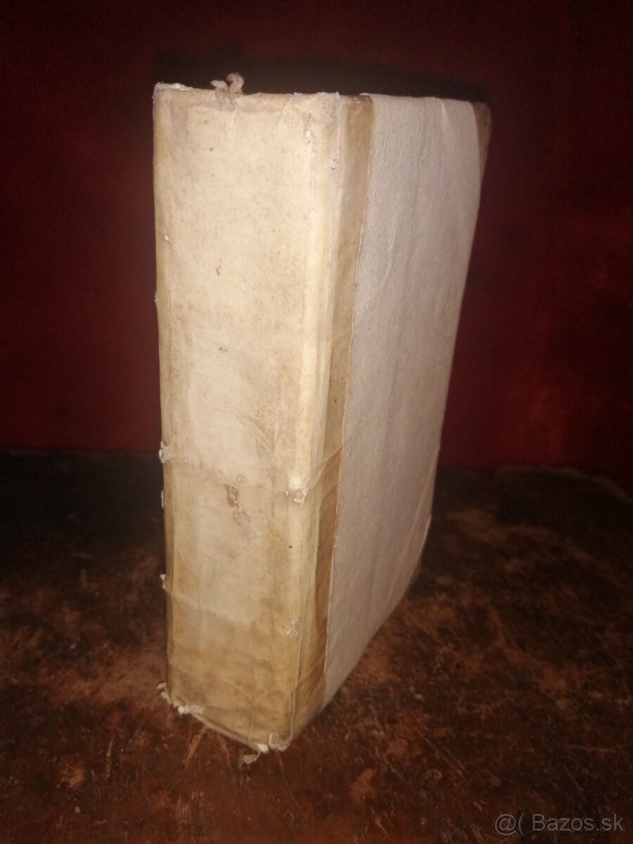 Stará vzácna kniha z roku 1738 - 2