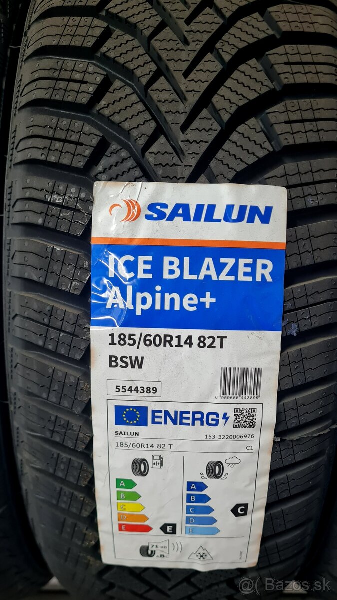 ZIMNÉ PNEUMATIKY SAILUN ICE BLAZER ALPINE 185/60 R14 82T - 2