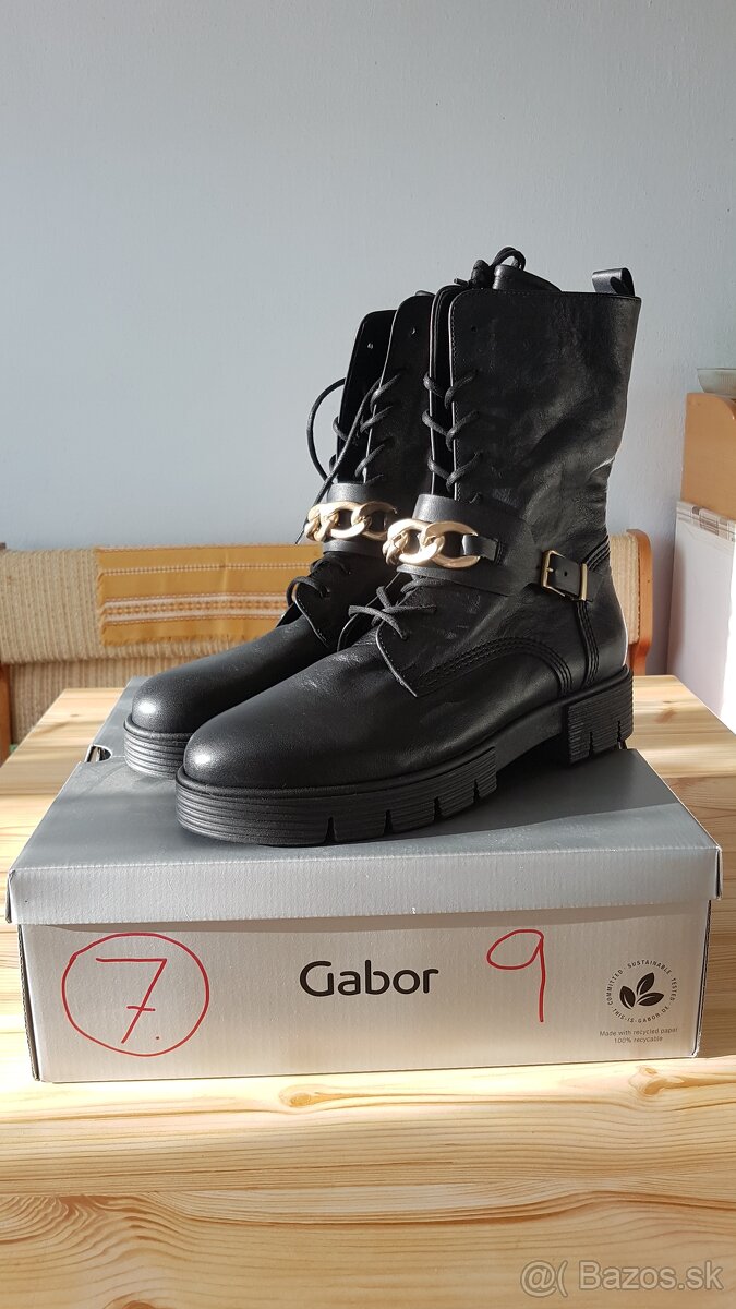 Kožene čižmy Gabor - 2