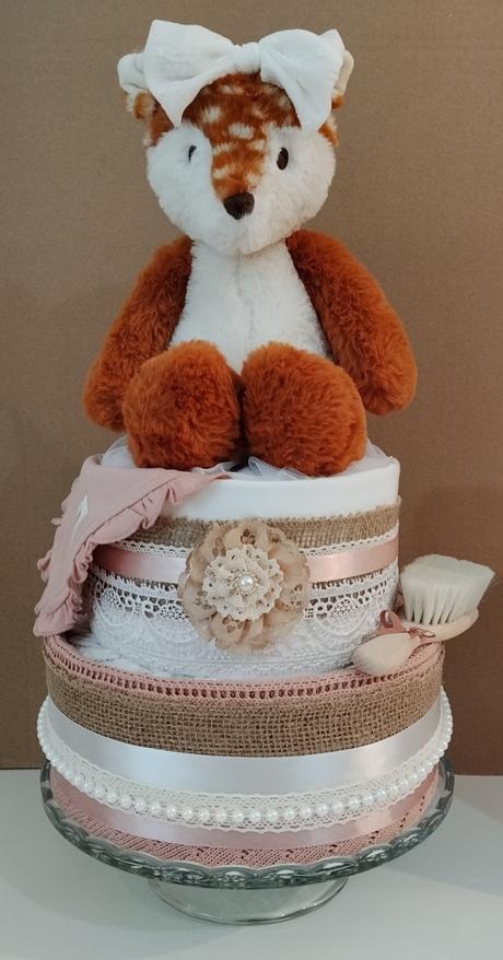 Plienková torta pre dievčatko - líška - 2