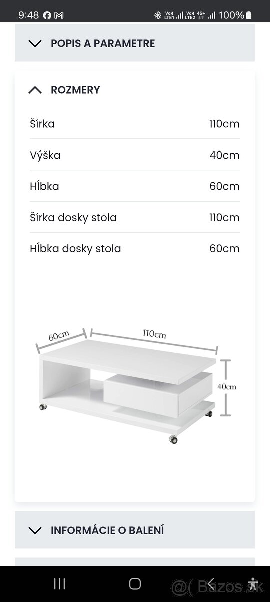 Predám konferenčný stolík - 2