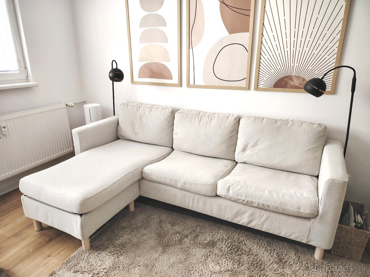 IKEA Parup 3 miestna pohovka s leňoškou - 2