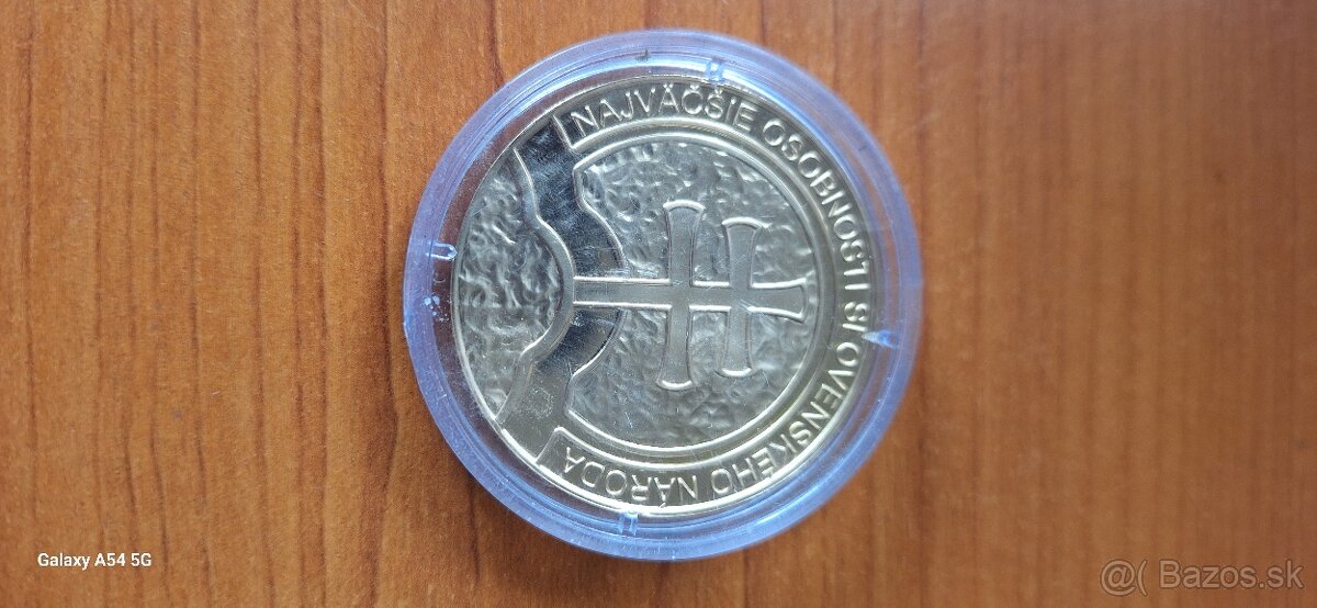 🪙 ZLATÁ PAMÄTNÁ MEDAILA – Milan Rastislav Štefánik (2018) - 2