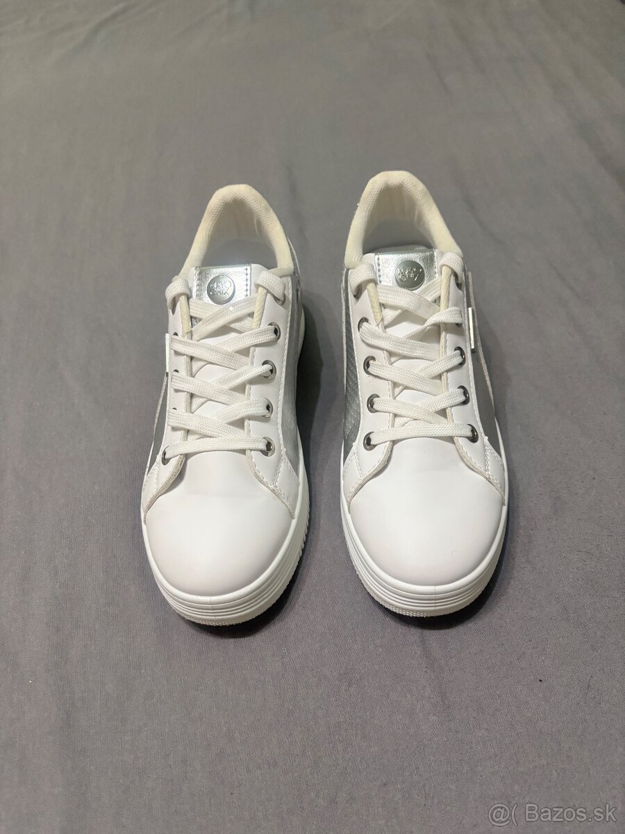 Damske biele kožené tenisky Mayo chix - 2