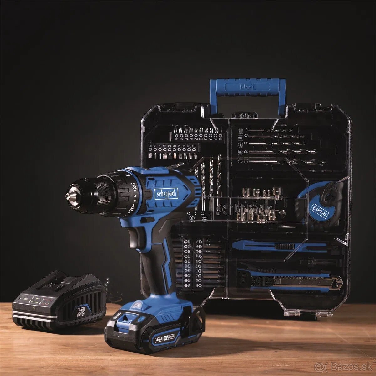 SCHEPPACH Vŕtací skrutkovač AKU 20V IXES s príslušenstvom - 2