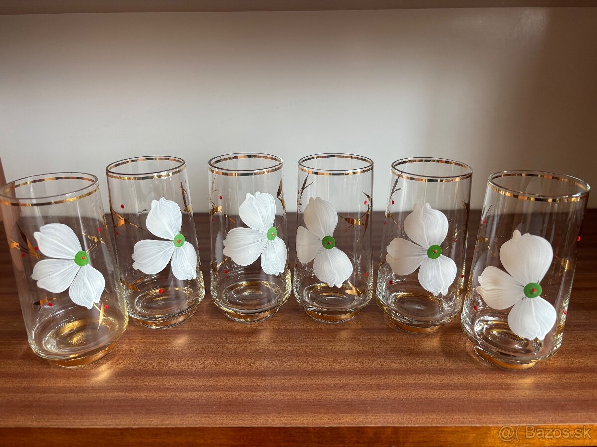 Pozlatene pohare sada - 2