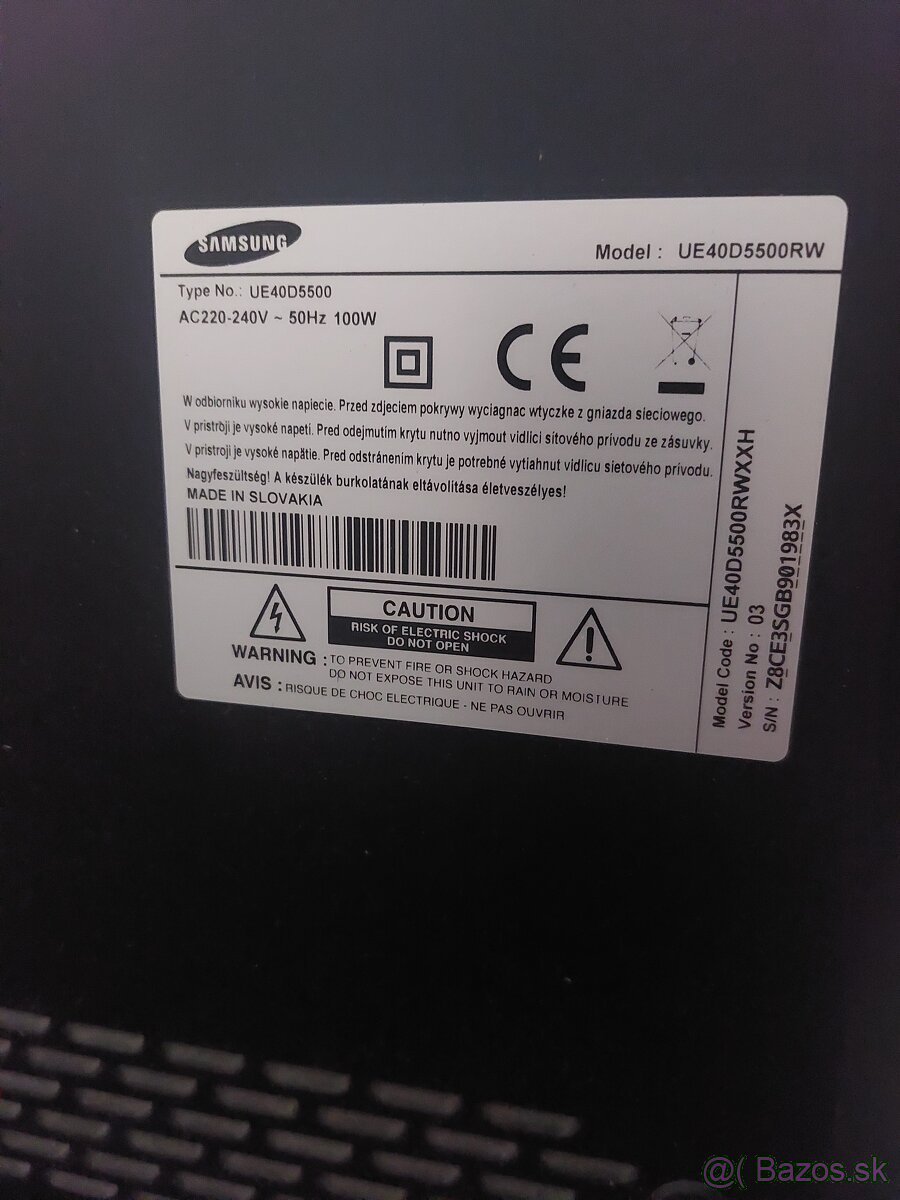 Predám TV Samsung UE40D5500 - 2
