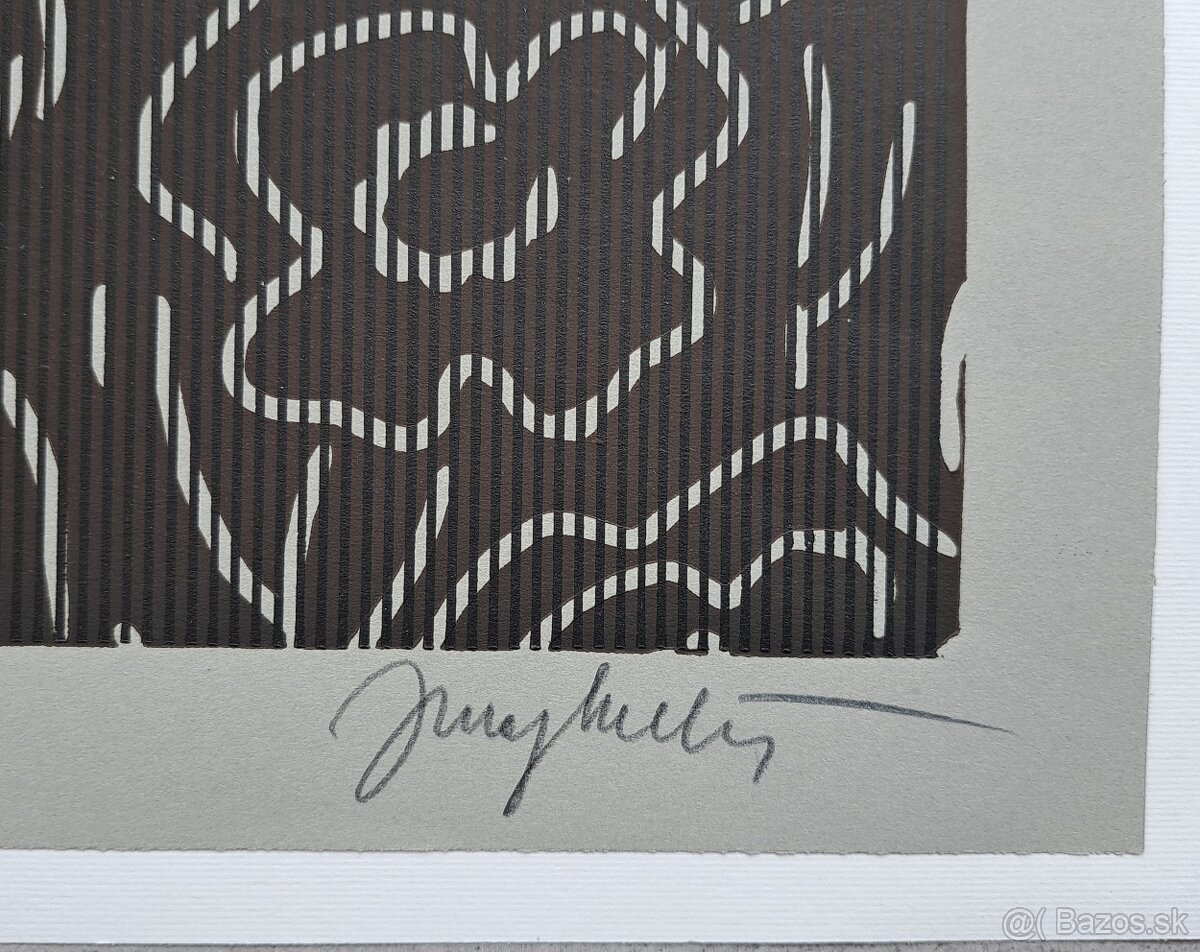 Juraj Meliš: Zásah (linorez) - 2