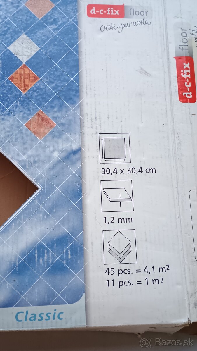 Vinylové samolepiace štvorce - 2