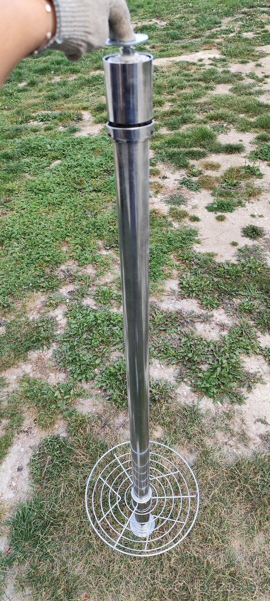 Chromová tyč s košíkom - 2