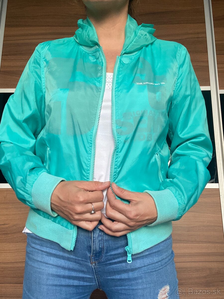 Nová dámska tyrkysová bundička Semir - 2