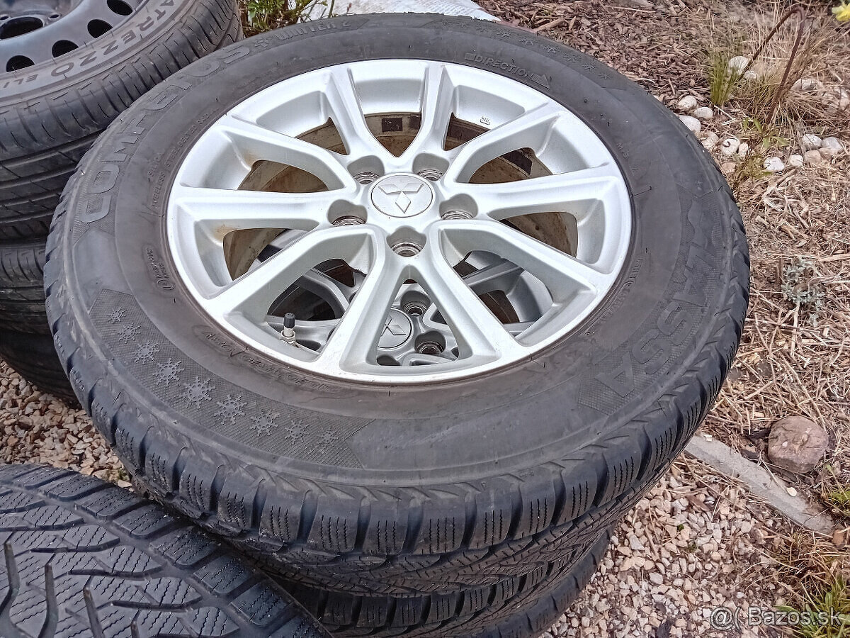alu disky Mitsubishi Outlender a iné, aj pneu 215/65 r16 - 2