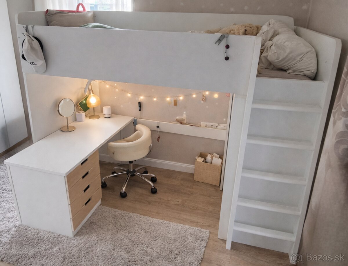 Vysoká posteľ 3v1 Smastad Ikea - 2