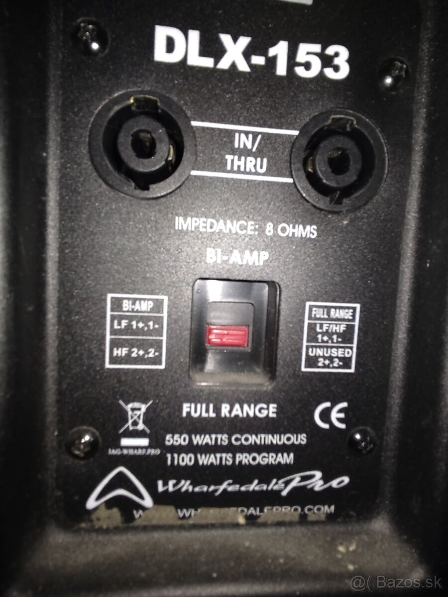 Predám repro Warfedale Pro DLX – 2× DLX-153 + 2× DLX-18 - 2