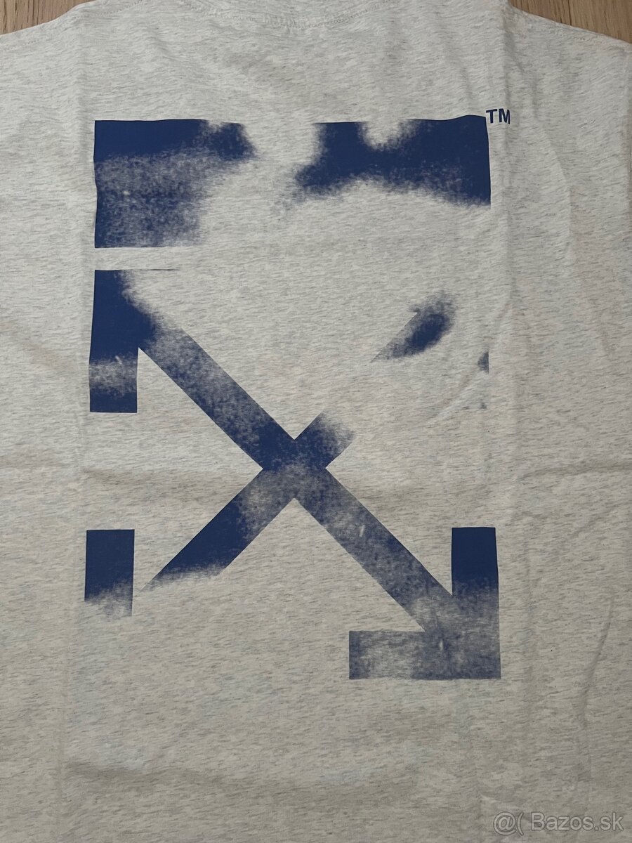 Off-White Grey Blue Splash T-Shirt - 2