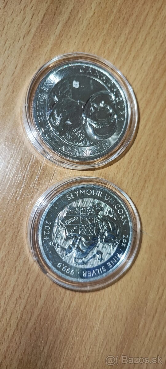 2 OZ strieborné mince 999/1000 - 2