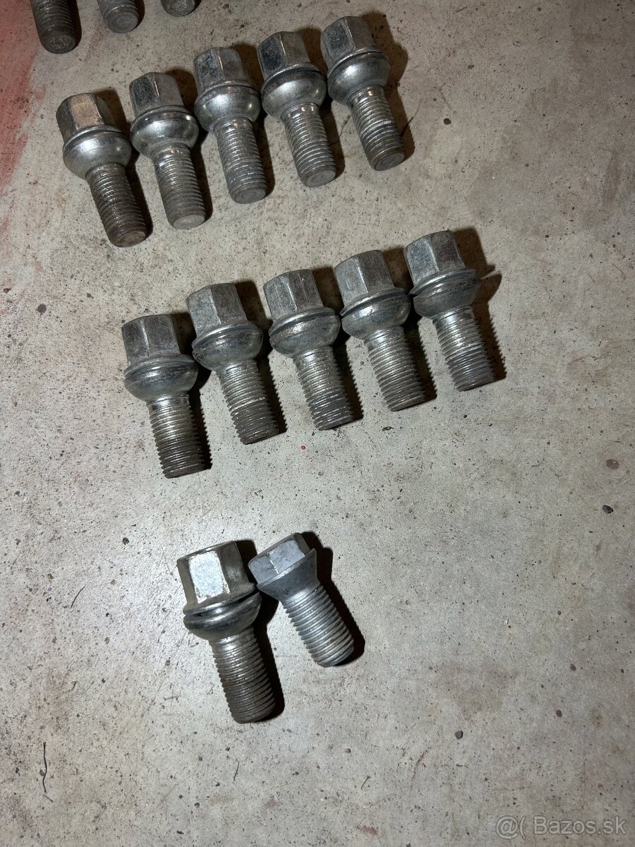 originálne šruby VW Audi F02 m14 16ks - 2