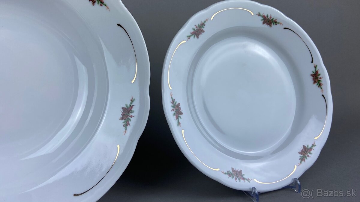 Vianočná porcelánová sada tanierov, 18dielna - 2
