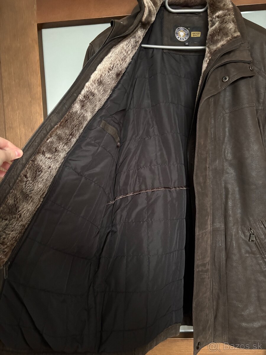 Pánska kožená bunda Kara - 48 - 2