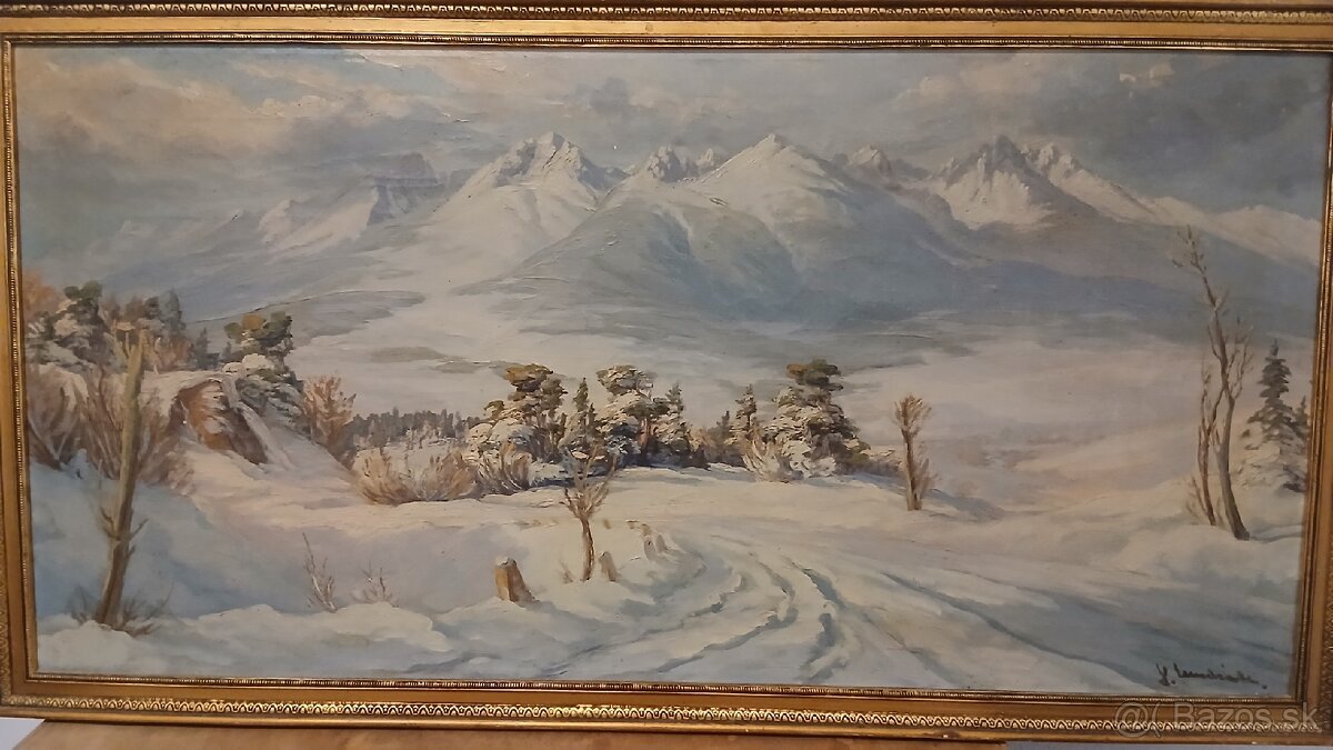 Velky obraz na plátne. JÁN MUDRAK - 2