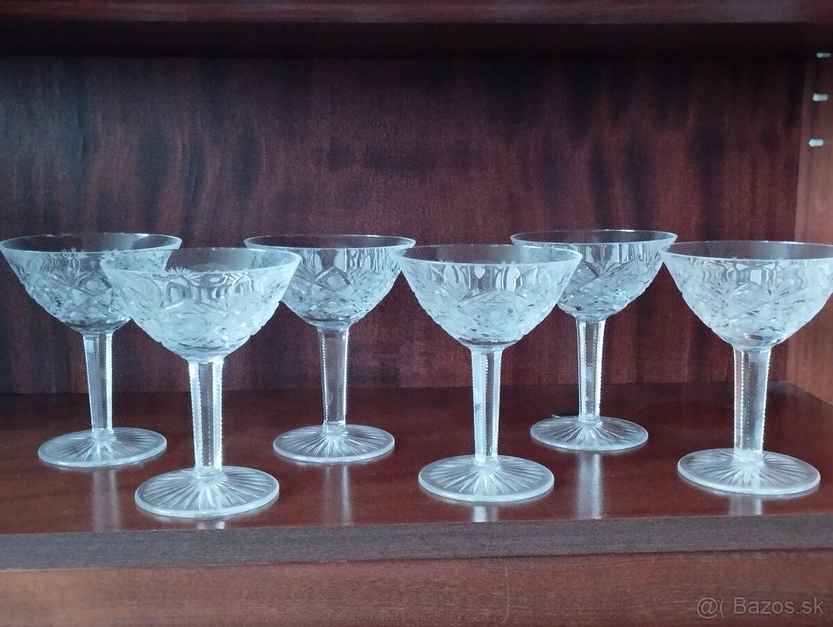 Predám krištáľové poháre sady - 2