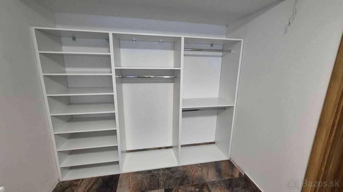 Predám šatníkové regále - úplne NOVE - DEKOR - Biela - 2