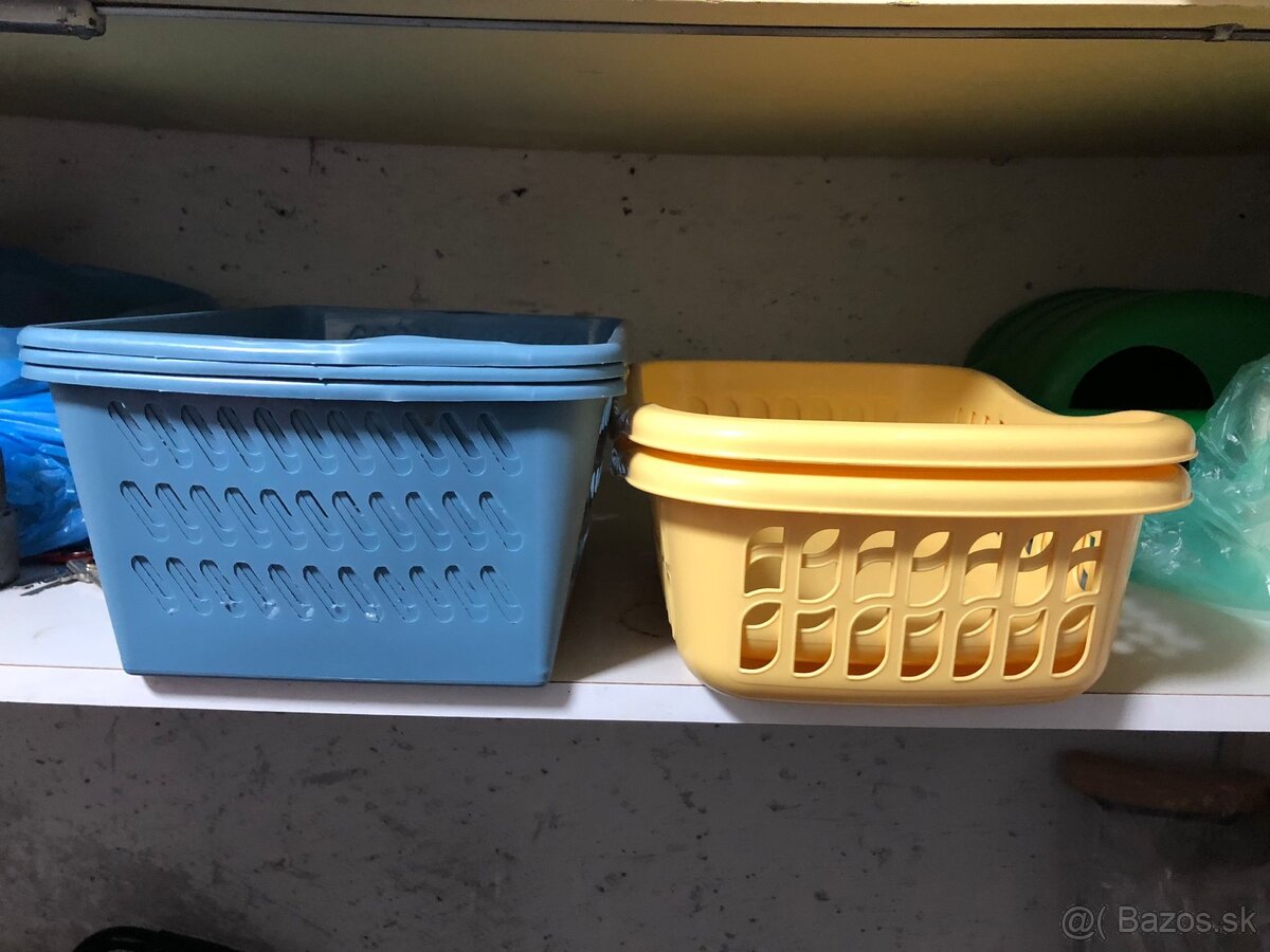 Plastové úložné košíky - 10ks - 2