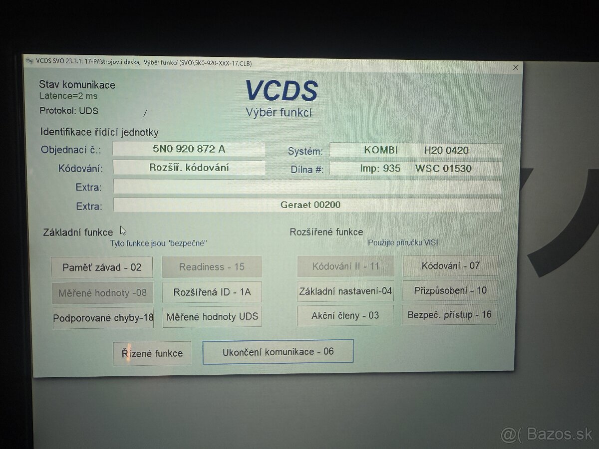 Čierno-Biele MaxiDOT budíky Tiguan 5N - 2