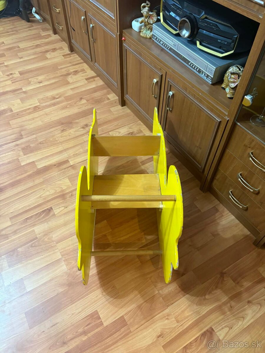 Retro drevené hojdacie kačičky - 2