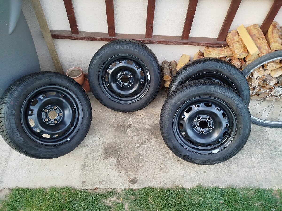 Letná sada 5x100 r14 185/60r14 - 2