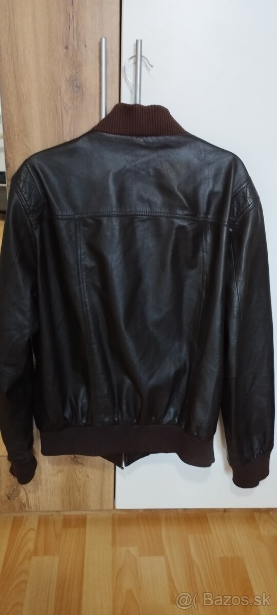 TOP stav Pánska kožená bunda Mustang XL pravá koža - 2