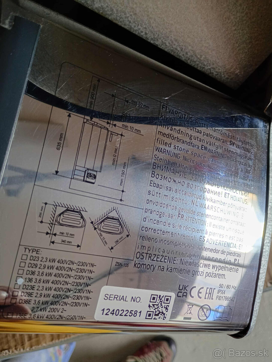 SAUNOVÉ KACHLE (saunová pec) - 2