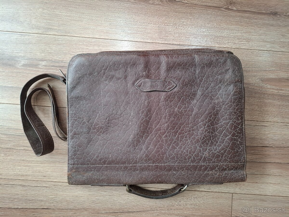 kožená školská taška - 2