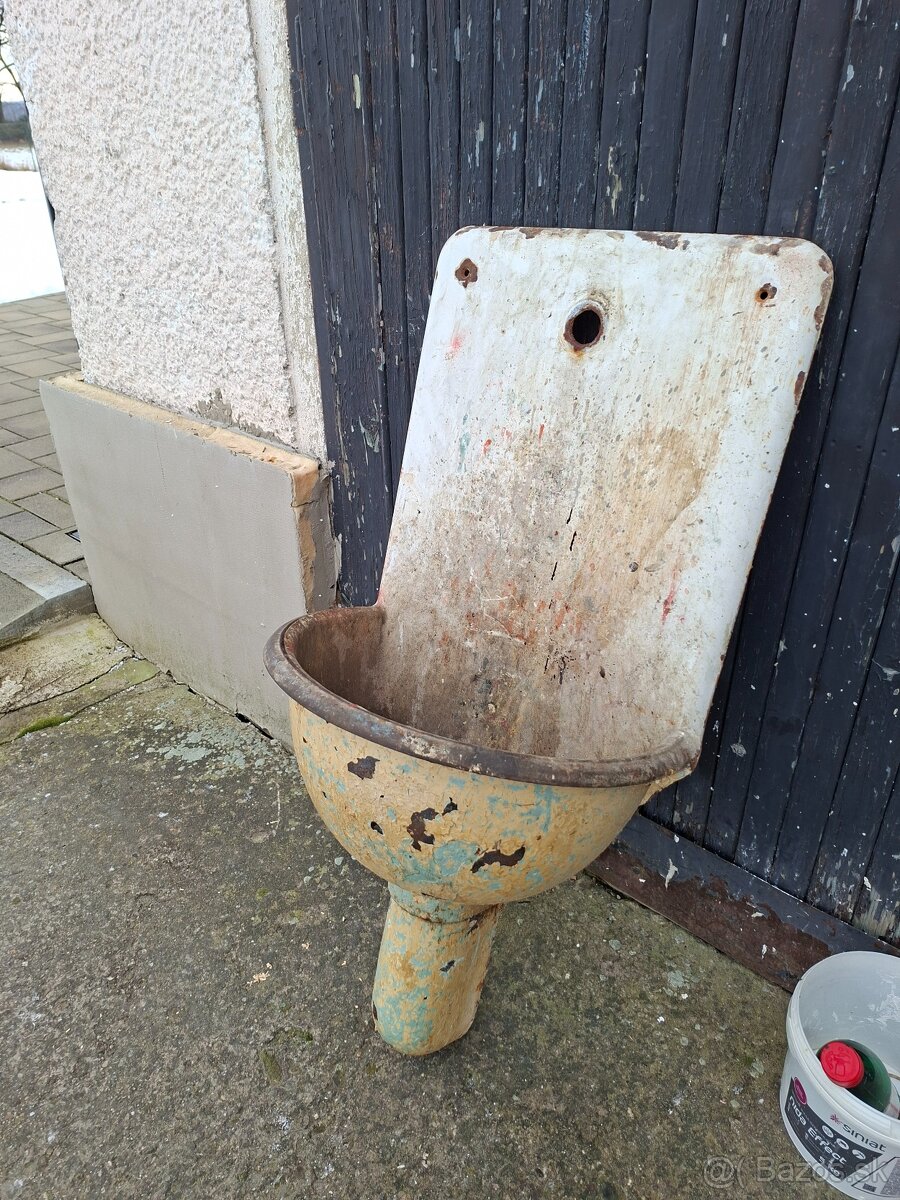 Retro liatinove umyvadlo - 2