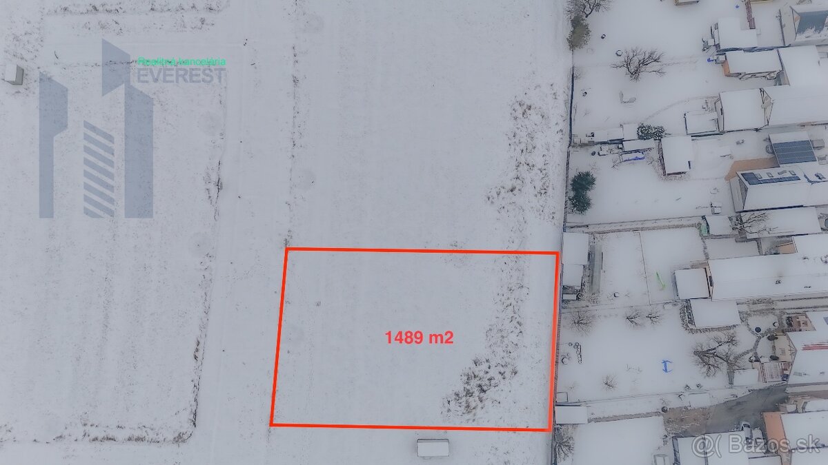 Pozemok - plocha 1489m2, Betlanovce - 2