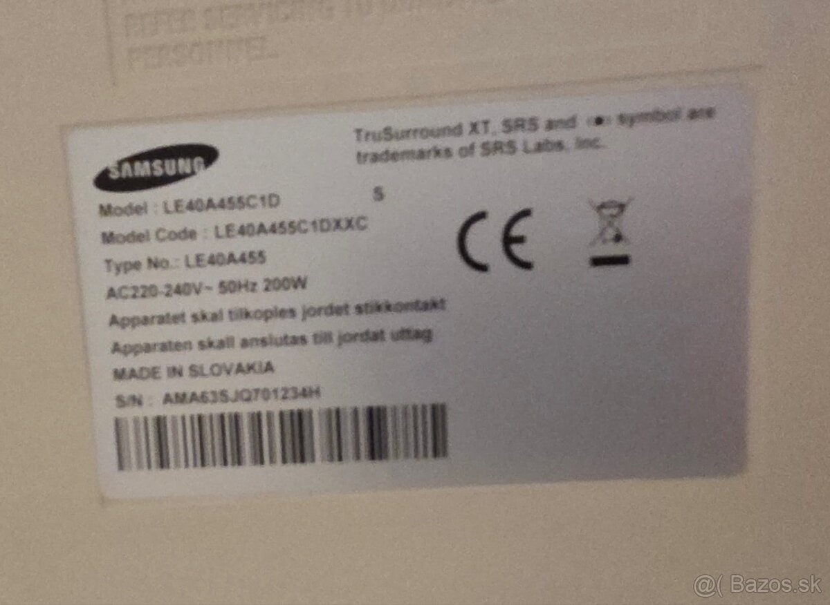 Televízor Samsung - 2