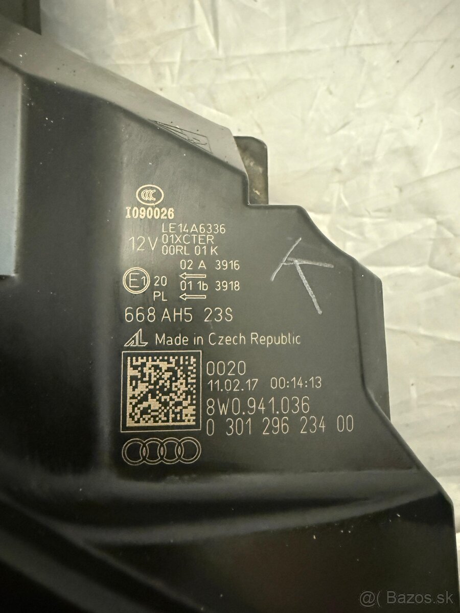 Svetlo Audi A4 b9 - 2