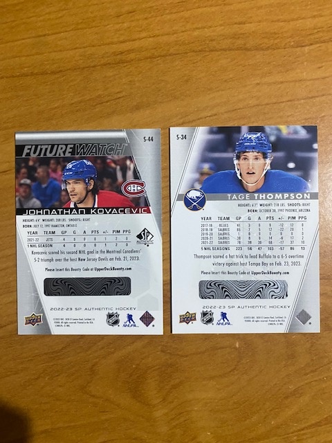 Hokejové kartičky NHL FUTURE WATCH - 2