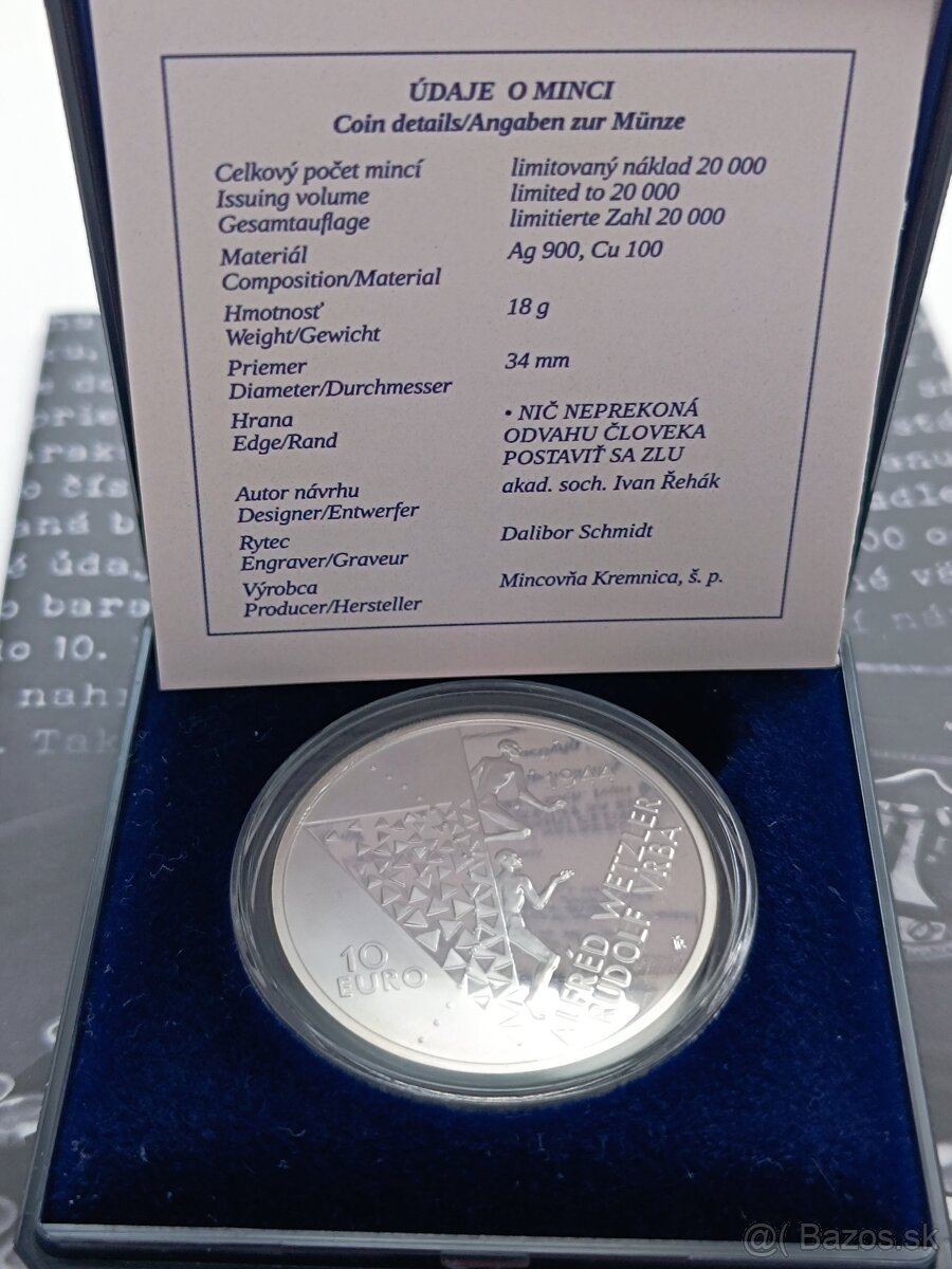 10€ Proof mince na predaj - 2