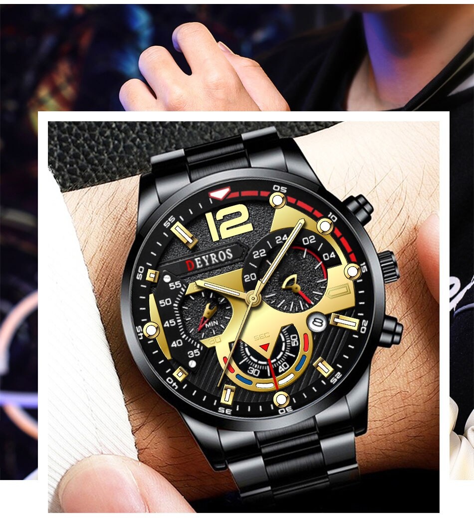 Panske hodinky s datumovnikom - 2