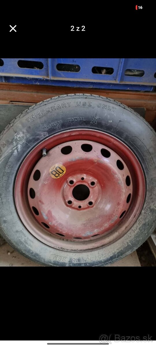 Dojazdove koleso 4x98 R15 - 2