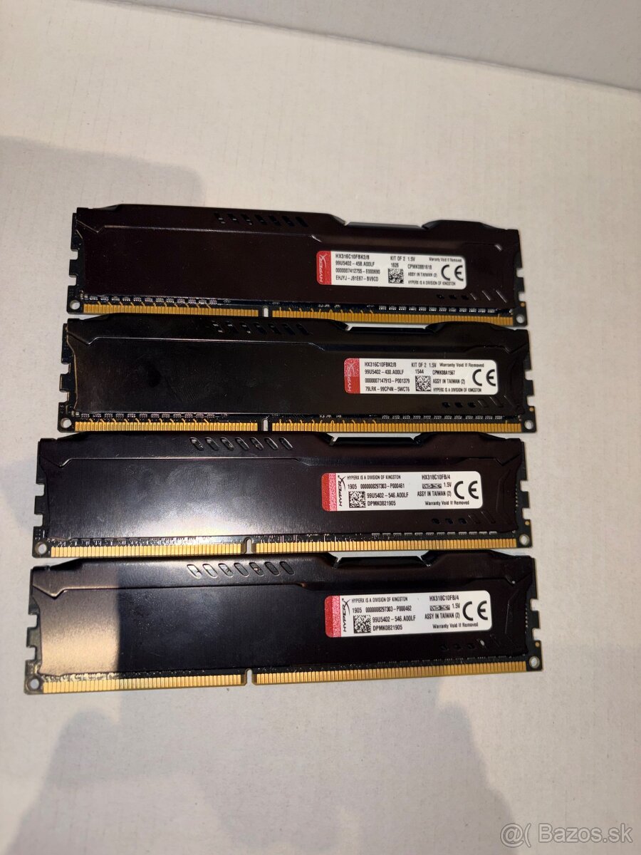 Hyperx fury ddr3 16gb set - 2