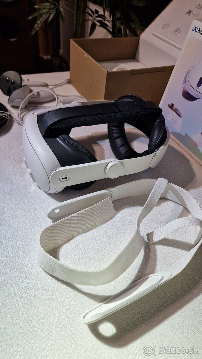 Meta Quest 3 512gb + Vortex Remienok + 5m Cable - 2