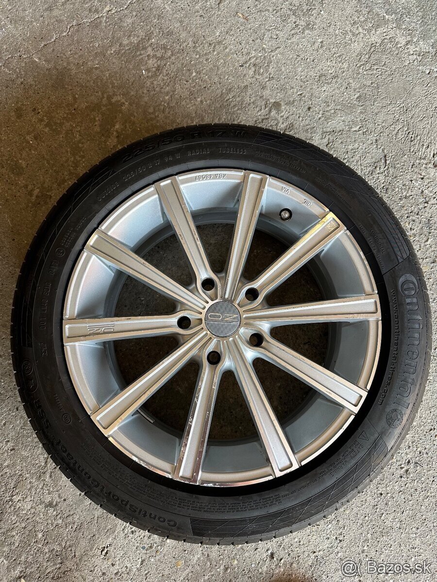 O.Z. 17” DISKY + pneu 225/50 R17 - 2