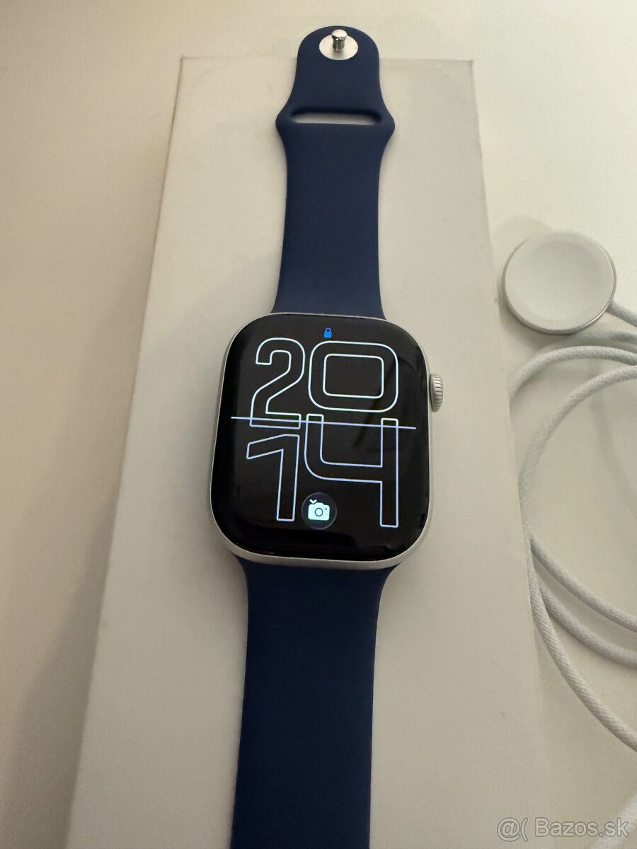 Apple Watch Series 10 46 mm Silver Aluminium Case s Denim Sp - 2