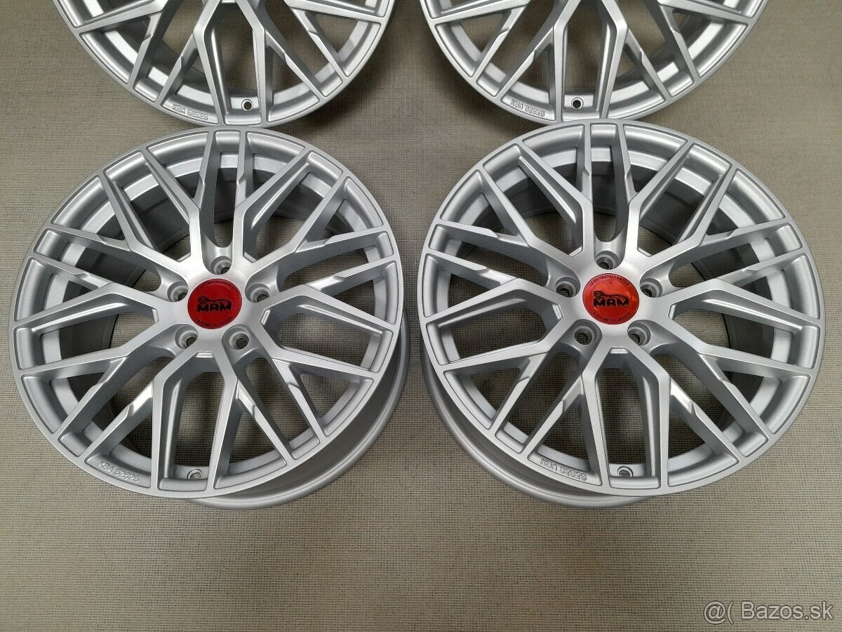 Alu disky R18 5x112 Et45 8J MAM RS4 MSL Seat Audi Vw Škoda - 2