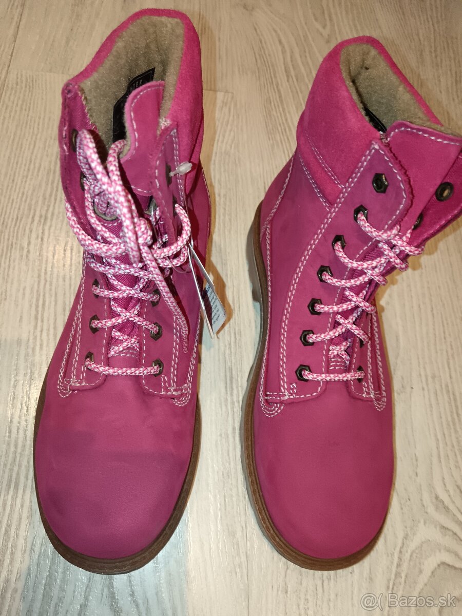 Kožené zateplené topánky veľ. 36 zn. Richter - 2