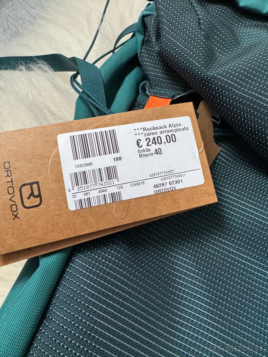 NOVÝ Ortovox Peak Light 40 dark pacific NOVÝ - 2