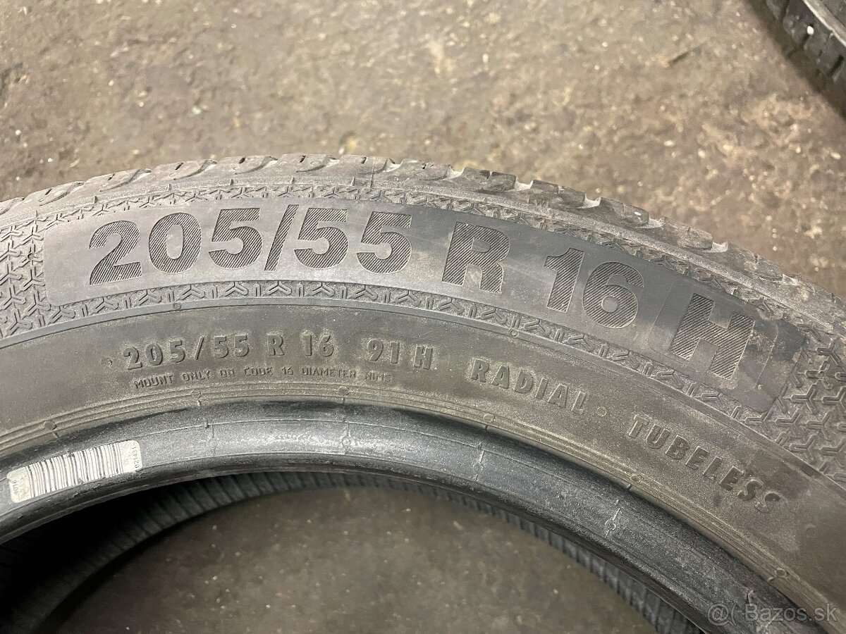 Predám 2ks letných gúm 205/55r16 - 2