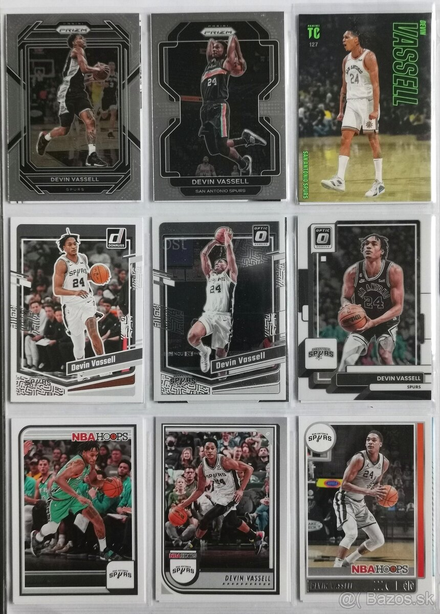 NBA kartičky - Devín Vassell (24 kariet) - 2